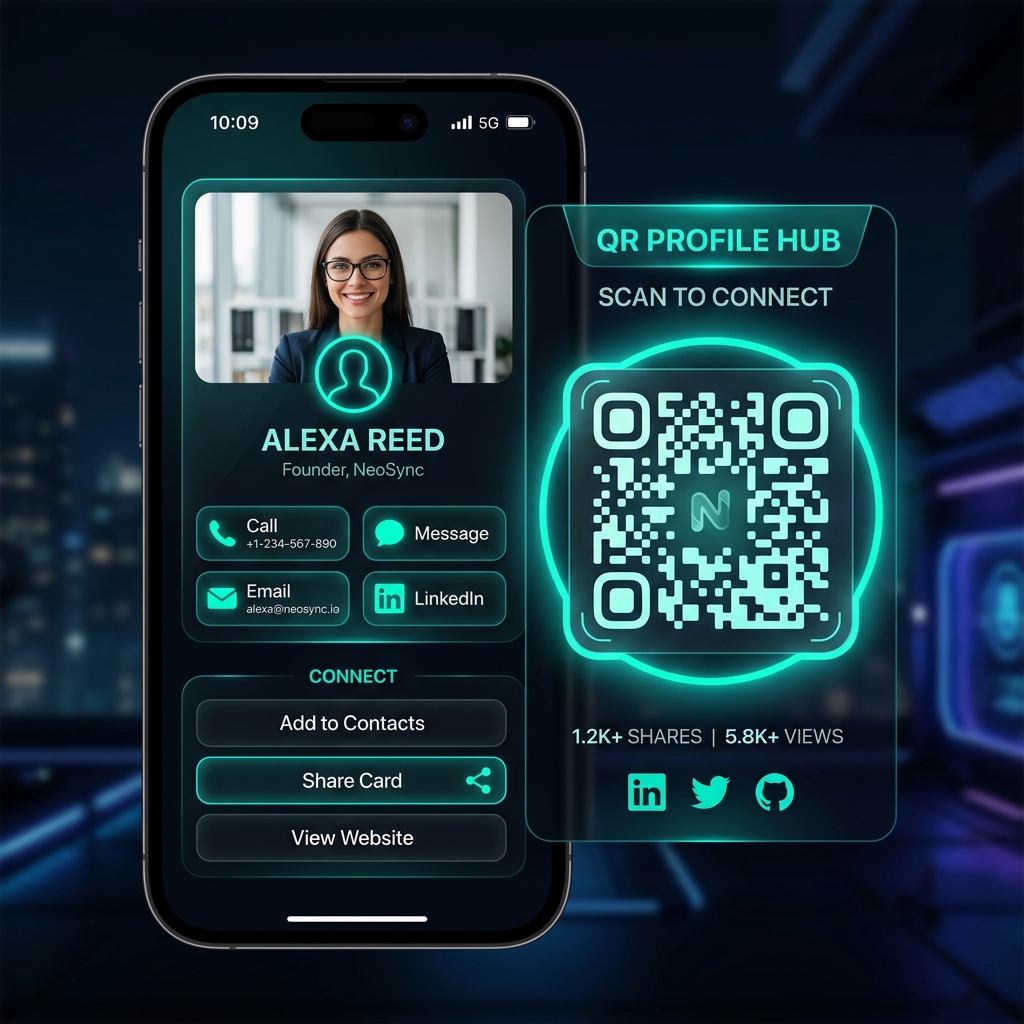 vlinq Cards — Next.js QR business card platform for US enterprise sales teams, built in Chicago